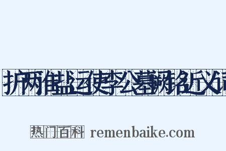 护两淮盐运使李公墓阙铭近义词是什么意思的图片